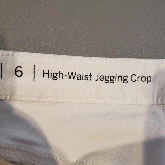 Talbots Jeans Womens Flawless Jegging Size 6 High Rise White Embroidered Stretch - Picture 5 of 9